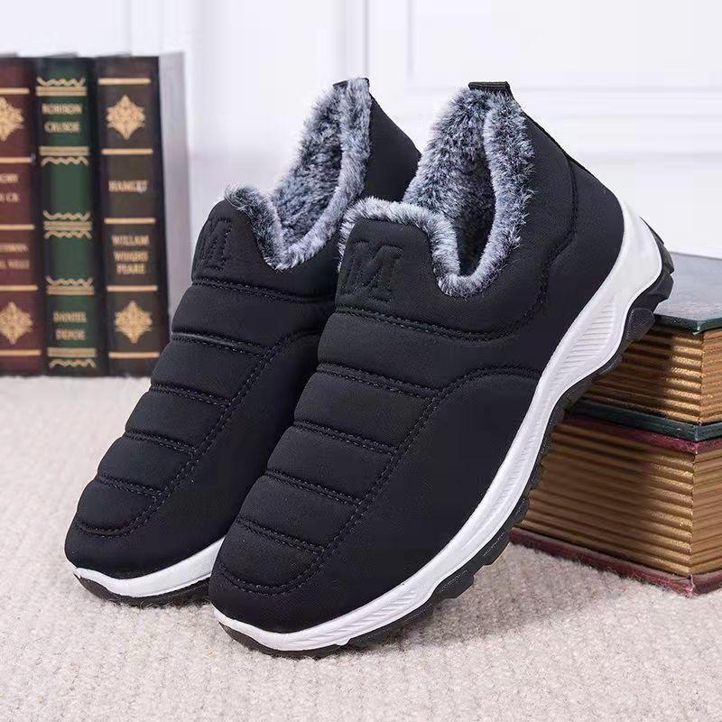 

2025 зима новые хлопковые туфли женские осень и зима утолщенный бархат теплые пожилые туфли для мамы хлопковые туфли 44