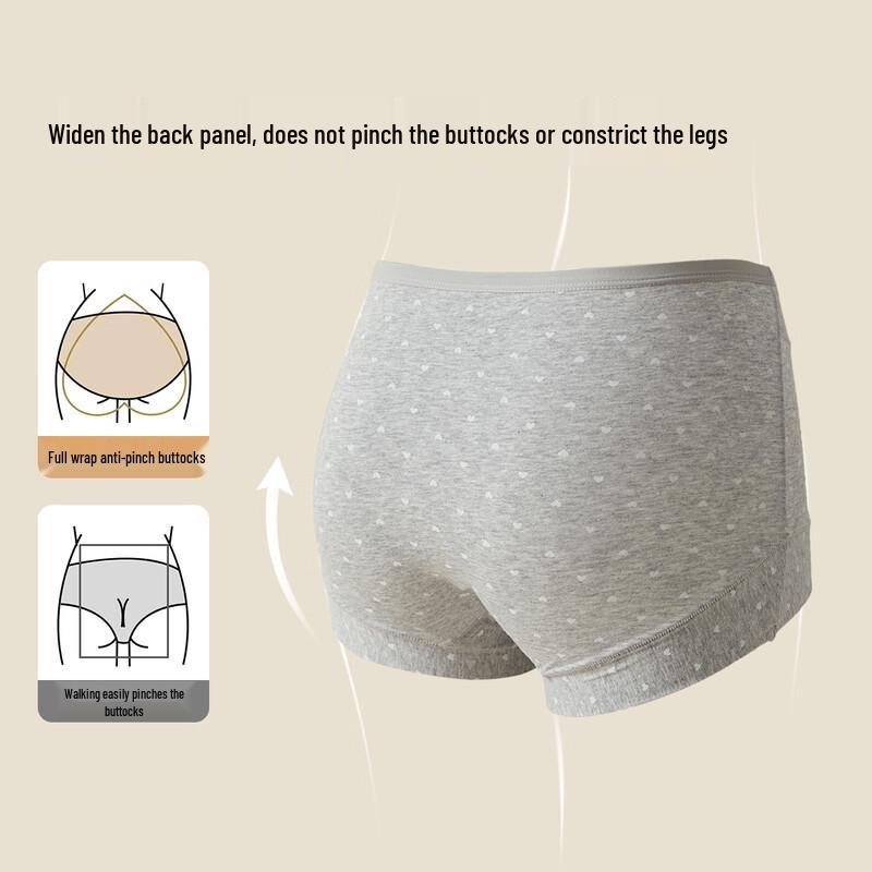 MWR Women's 10A Antibacterial Sweet Print Cotton Blend Boxer Briefs Multi-Pack