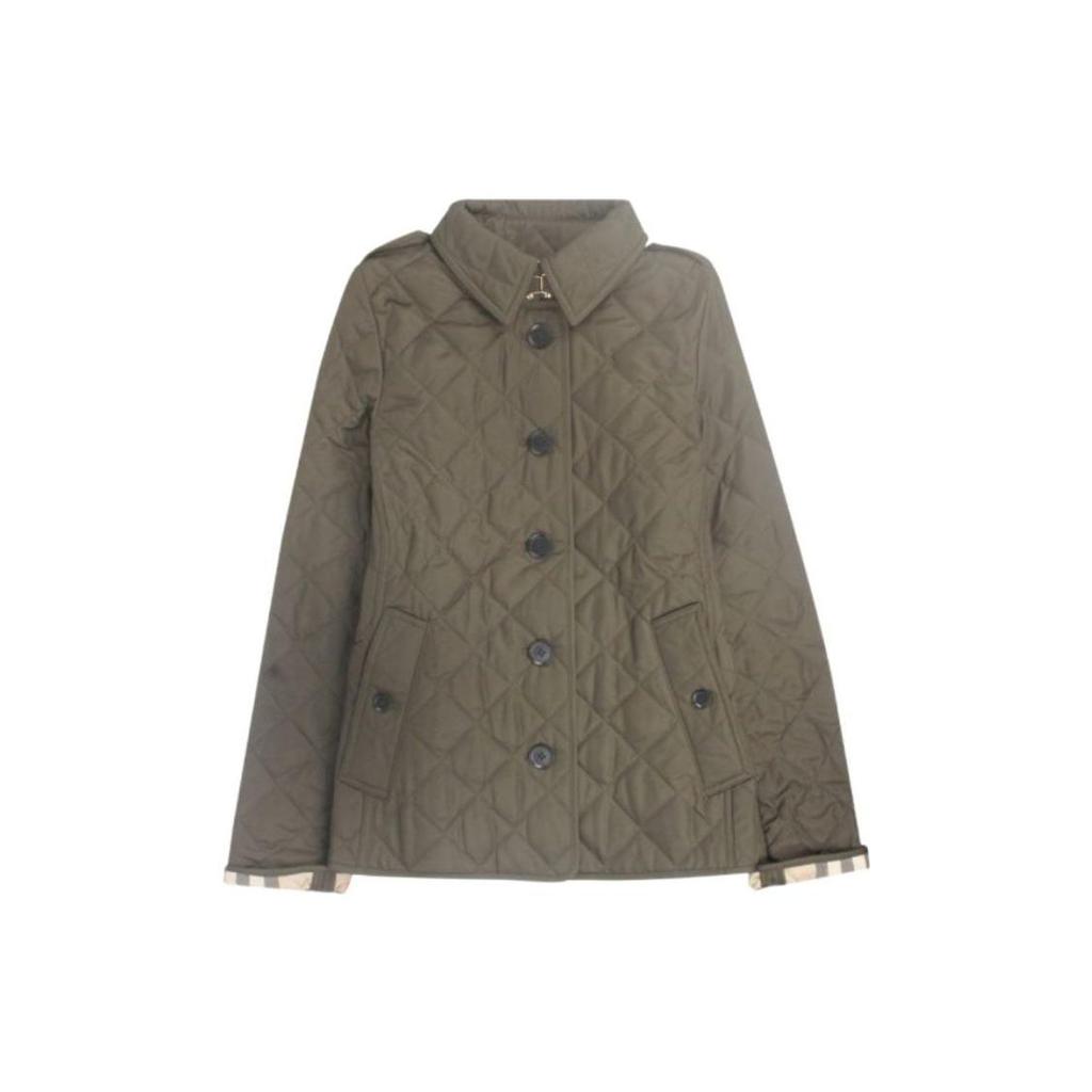 Burberry Jackets Women's Green Lapel Moderate Other 80658731