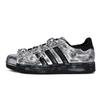 Originals Superstar 2 811 Fabrication, Gris Argenté Foncé Cendré Chaussures de Skateboard Basse Tige Unisexe Noir Argenté KI9988(Team80-)