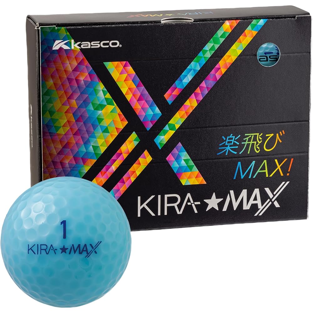 Kasco KIRA MAX Aqua 12P Golf Balls 12-Pack High Performance Durable Design