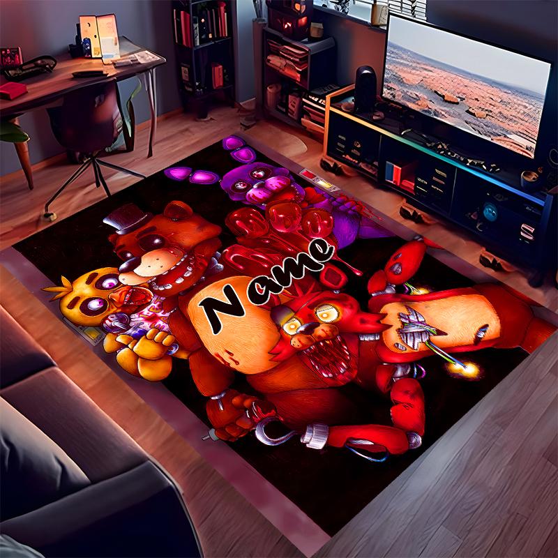 Custom personalization Five Nights at Freddy's Print Area Rug - Soft, Washable Non-Slip Indoor Mat,Living Room,Home&Office Decorative Rug
