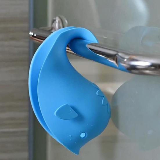 Baby Bathtub Faucet Cover Whale Pattern Anti-collision Cover BPA-Free Silicone Safety Protection Bath Tap Guard