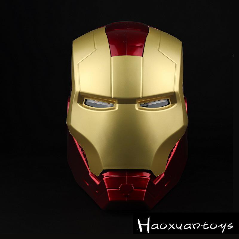 

1:1 Iron Man Luminous Helmet & Gloves with Laser Cosplay Props - Wearable Teen Model Toy