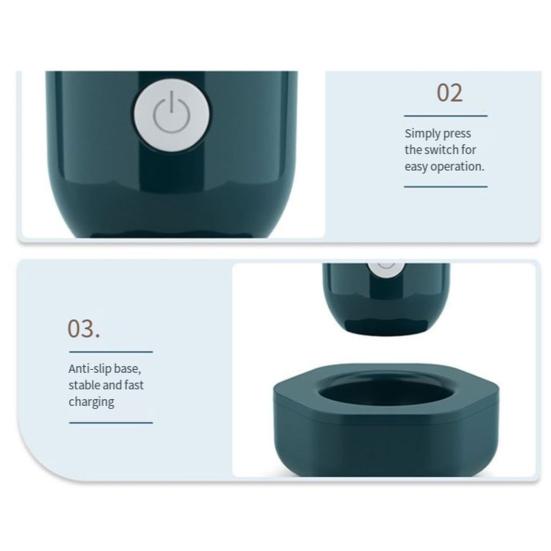 Fruit And Vegetable Cleaner Portable Wireless Capsule Food Purifier for Produce Waterproof 10-Min Detox Machine for Home Travel