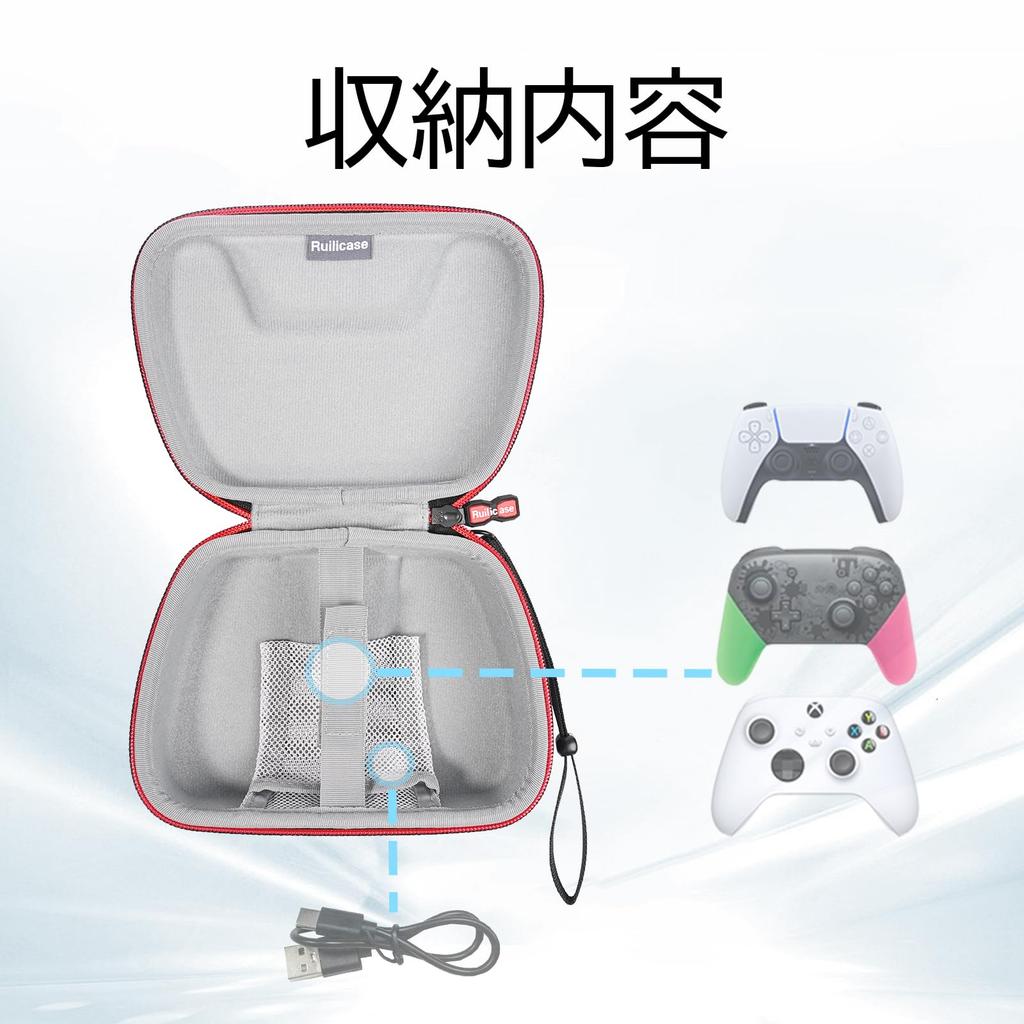 RLSOCO Controller Storage Case for PlayStation 5 DualSense, Xbox Wireless Controller, Switch Pro 2, BIGBIG WON BLITZ2 TMR, 8BitDo Ultimate 2, and