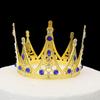 Original Barokk Rund Krone Legering Tiara Bursdag Brud Kakedekorasjon Krone Barn