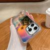 Summer Beach Scene At Sunset On Sea Palm Tree Clear Phone Case For Iphone 17 16 15 14 13 12 11 Pro Max Xr Air Plus Silicone Cov
