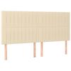VidaXL Tête de Lit Meubles de Chambre à Coucher Accessoires de Lit Simple Têtes de Cadre de Lit Intérieur Crème 3116581