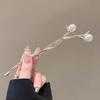 Niche High-end Pearl Crystal Interwoven Hairpin Add Dynamic Beauty To Hairstyles Creating An Elegant Refined Atmosphere