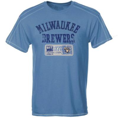 Milwaukee Brewers Cooperstown Double Switch Men's Oversized T-Shirt, Medium