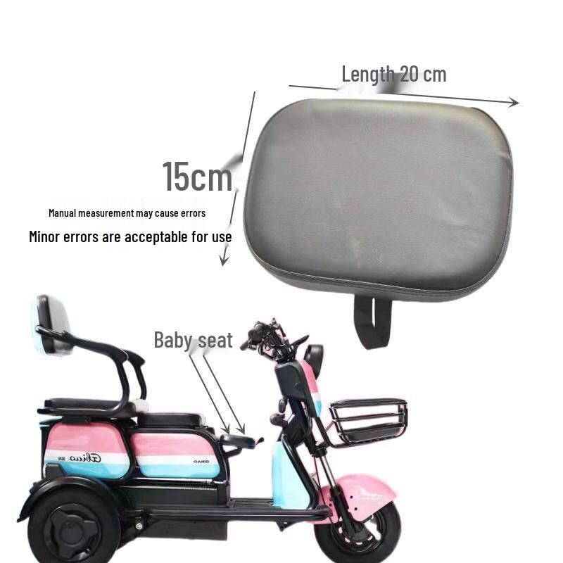 Universal Electric Tricycle Seat Cushion with Rain and Sun Protection