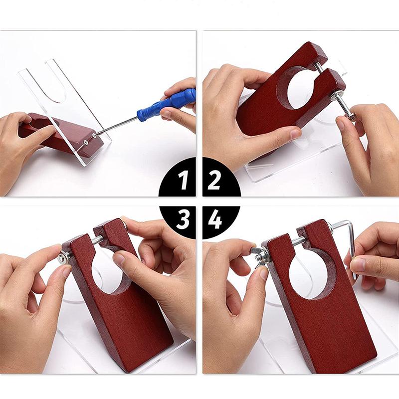 1Set Electric Carpet Clipper Holder Acrylic Shearing Guide For Diy Rug Tool 1