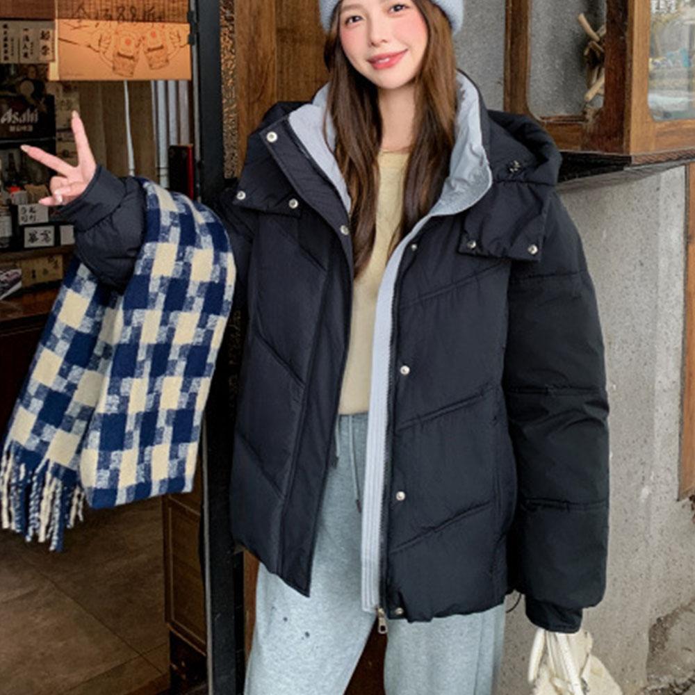 2024 Women's Fashion Winter Clothes Down Coat Jacket Parkas For Women Hooed Coat Streetwear Outdoor Korean Style
