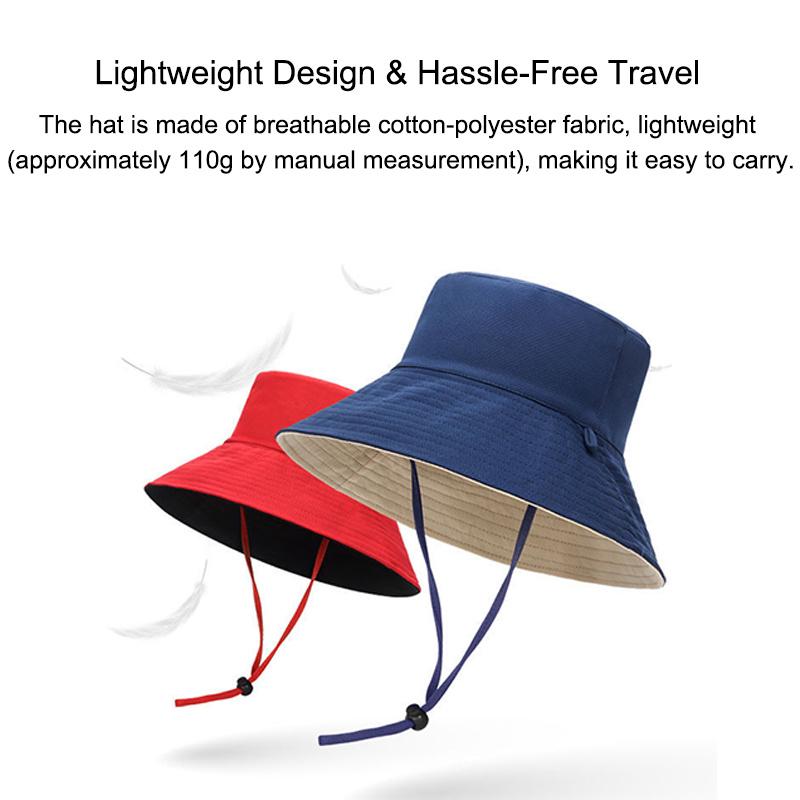 Reversible Sun Hat For Women - Wide Brim Sun Protection Bucket Hat, Spring And Summer Style
