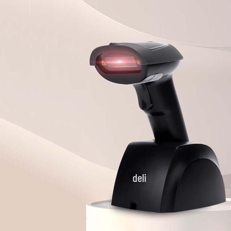 Deli 14951W Wireless 1D Laser Barcode Scanner