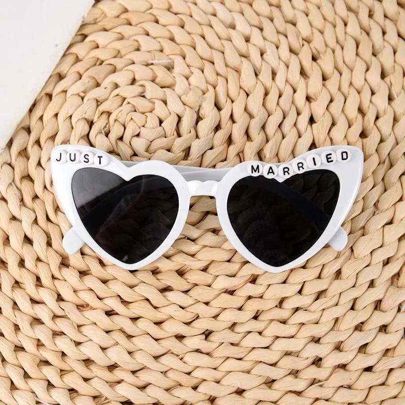 Just Married Sonnenbrillen Hochzeit Brautparty Dekoration Braut Bräutigam Team Braut Brille Brautjungfer Geschenk Junggesellinnenabschied Deko