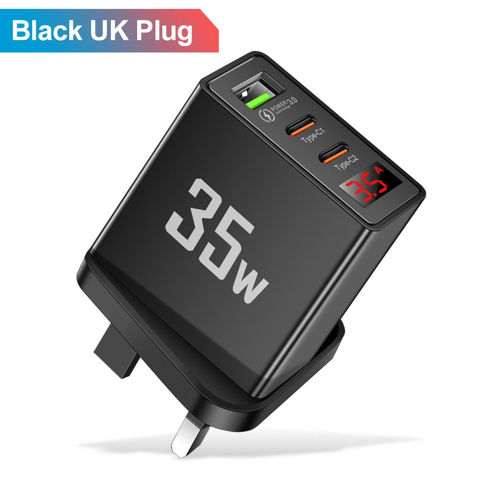35W Dual PD Port USB Fast Charger Type C Mobile Phone Adapter Quick Charge Wall Charger for IPhone 16 15 14 Xiaomi Samsung Oneplus
