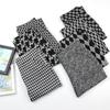 Black Micro-pull Pants Large Size Women's Pants Spring and Autumn Senior Sense Thin Plaid Pants Flared Pants Women's High Waist Pull Pants Small