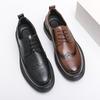 Fashion Fashion Walking Lace Up Oxford Shoes Classic Men's Leather Casual Shoes British Style Formal Dress Footwear Male Business Shoes