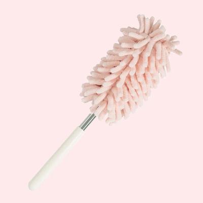 80Cmtelescoping Microfiber Duster With Stainless Steel Extension Pole Cleaner Household Dust Clean Remover For Ceiling Fan Lamps