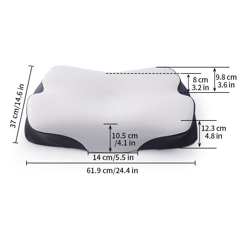 1pcs Ergonomic Memory Foam Pillow Slow Rebound Cervical Neck Support Pillow белый