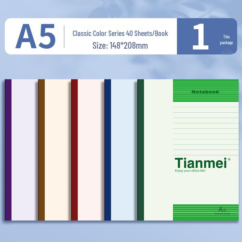 A4 Soft Cover Notebook, B5 Homework Book, A5 Office Notebook - Ideal for Students and Office Use