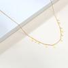 Boho Stainless Steel Chain Necklaces for Women ,Geometric Multi Pendants Gold Plated Multilayer Jewelry