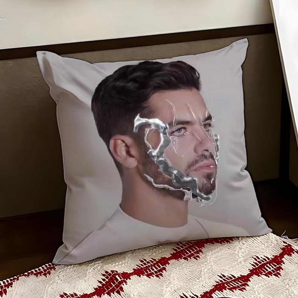 DJ AAnyma Music Cushion Cover Reversible Soft Durable Pillow Cover Home Car MultiScene Use for Daily Comfort