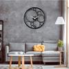 Chic Round Wall Clock Stylish Home Decor Accent for Study Room