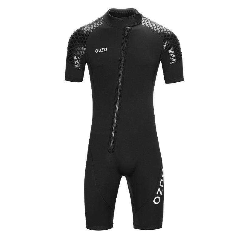

3mm Unisex Short Sleeve Wetsuit: Thickened, Cold-Proof, Sun Protection for Surfing & Snorkeling S