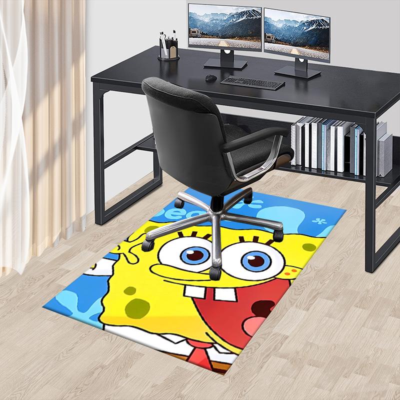 1pc Spongebob Squarepants Season Carpet for Playroom Bedroom Living Room Sofa Home Decor,kids Game Area Rug Non-slip Floor Mat Y7298