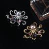 Creative Personality Octopus Octopus Pearl Rhinestone Brooch Clothing Accessories
