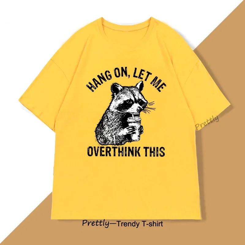 Let me be a quiet raccoon Tshirt for WomenJapanesestyle Unisexga raccoon trash panda Tshirt for Womens tops S