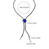 Women Cool Chokers Pendant Collar Necklace Clavicle Chain Chokers Bolo Tie Lariat Style Collar Jewelry  Blue