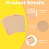 Uxcell Kraft Paper Sandwich X Greaseproof Paper Cookie Paper Snack Bags for Home Bakery and Shop Brown 100-Piece Bags, 5.9 5.9" Bags, Double-Open