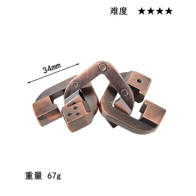 Puzzle Zinklegierung Entriegelung Kongming Schloss Magische Legierung Puzzle Spielzeug Neun Verbundene Ringe Intelligenz Entschlüsselung Spielzeug