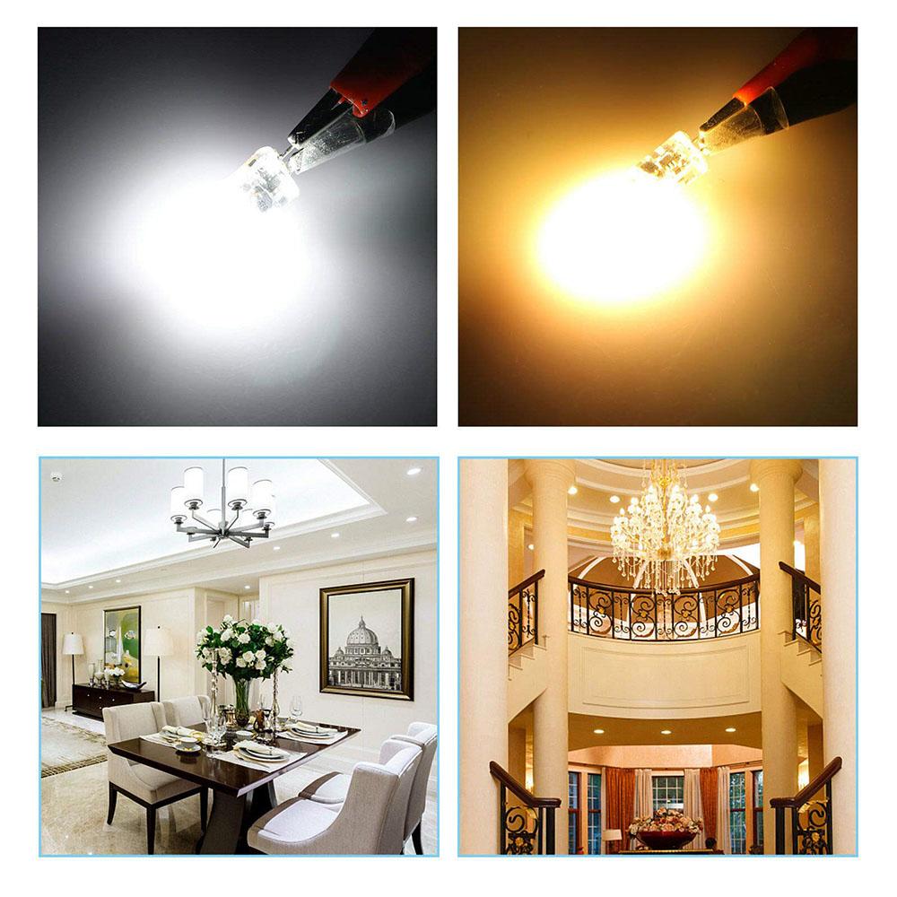 10 Pcs G4 LED Bulb COB Light AC DC 12V/220V Dimmable Warm White/Cool White 360 Beam Angle Pendant Spotlight Replace Halogen Lamp