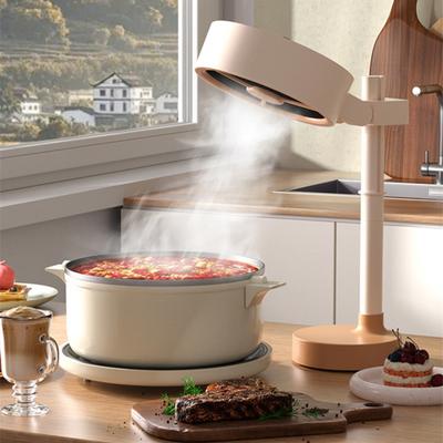 Kleine Dunstabzugshaube Luftreiniger Ventilator Leise Tragbar Desktop Luftreiniger mit 5-Schicht Aktivkohlefilter 3-stufig einstellbar Rauchgeruchsentferner