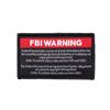 FBI WARNING Patches For Clothing Hook Loop Patch Sewing Patches For Clothes Woven Patch Sewing On Clothes Stickers Badges
