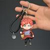 Naruto Anime Figure Keychain Haruno Sakura Hatake Kakashi Gaara Uzumaki Naruto PVC Pendant key Rings Kids Birthday Toy Gift