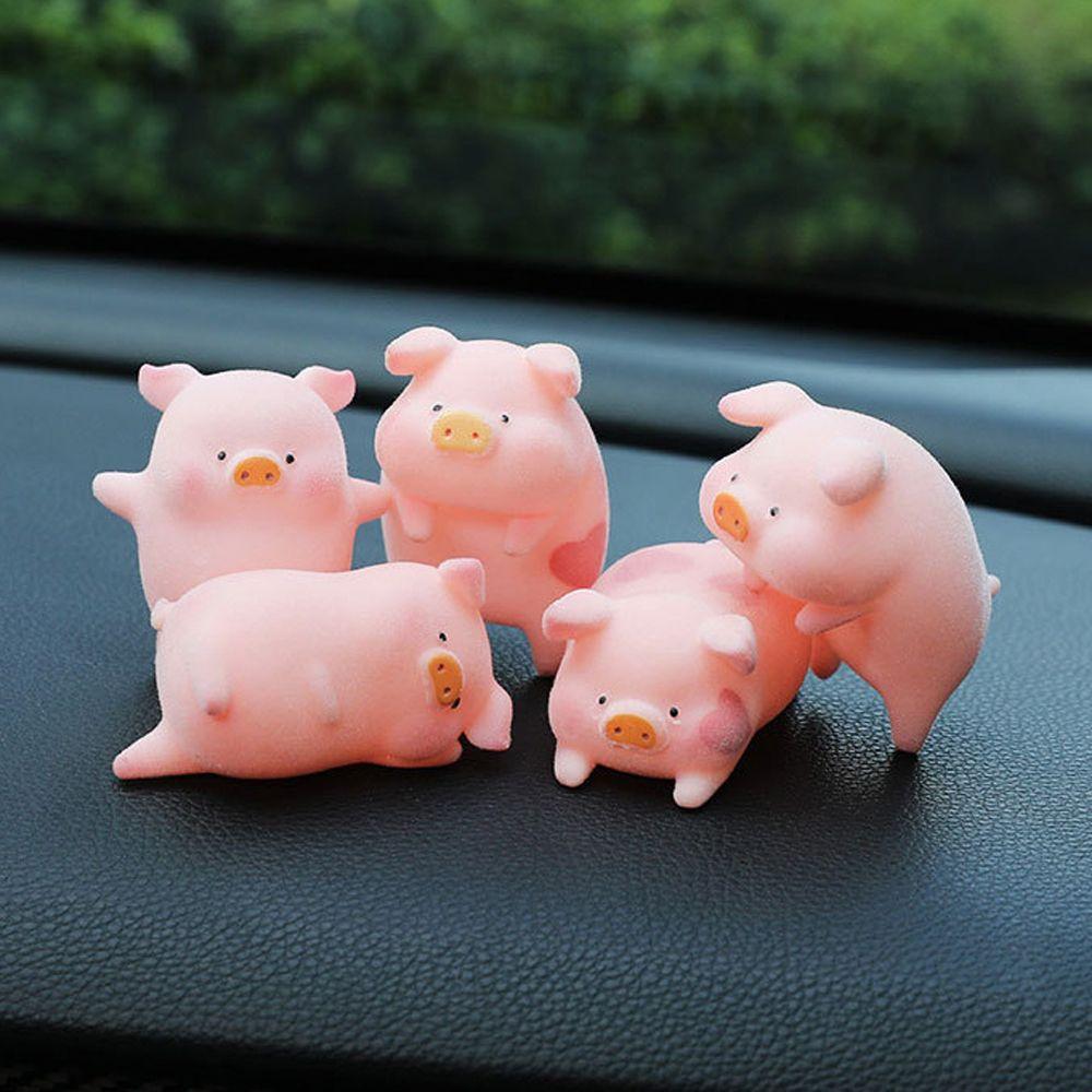 Cute Ornament Funny Car Decoration Dashboard Pink Pigger Ornament Lucky Piggy Hanging Car Pendant Pig Car Decoration