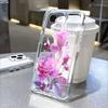 Purple Pink Roses Lucency Phone Case for IPhone 14 15 16 13 12 11 17 Pro Max 12 13 Mini Soft Cover