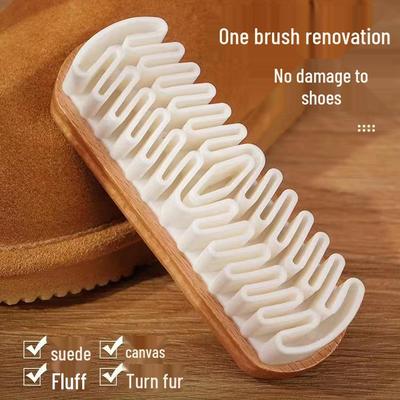 Suede and Nubuck Shoe Brush with Eraser for Leather and Rubber Surfaces