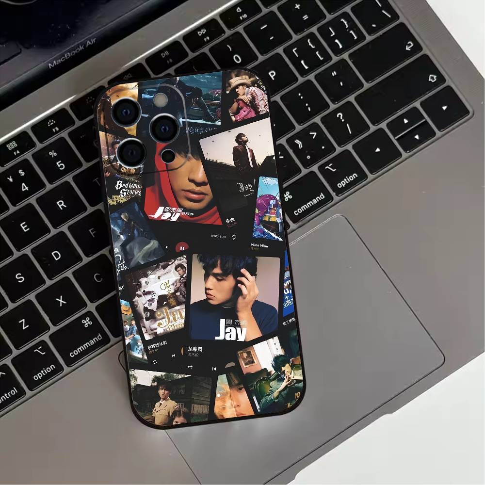 Singer Jay Chou Phone Case For iPhone 17,16,15,14,13,12,11 Plus,Pro Max,XS,Soft Silicone Black Cover