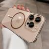 Luxury For Magsafe Transparent Case For iPhone 17 16 15 14 13 12 11 Pro Max Plus Magnetic Wireless Charge Back Cover Clear Cases