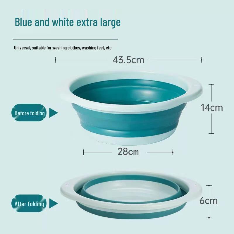 Portable Foldable Washbasin for Clothes & Vegetables