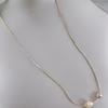 Women's Silver Ball Pearl Necklace