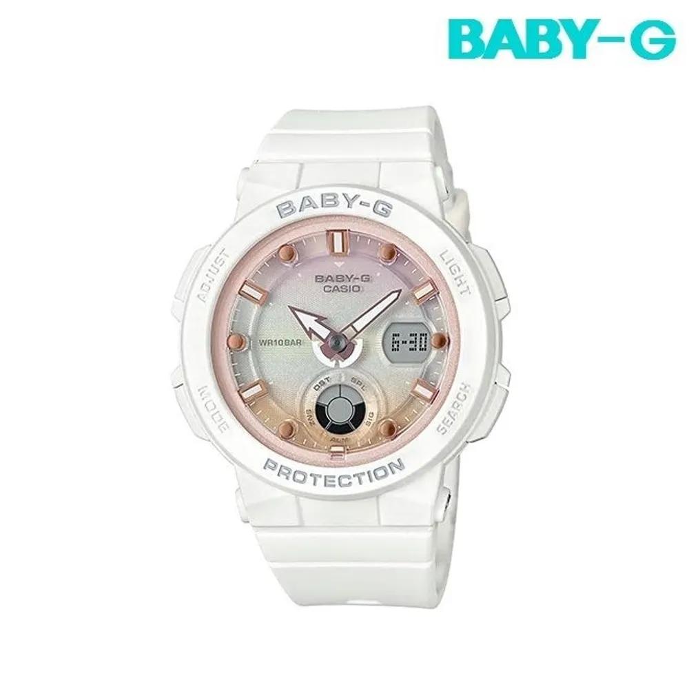 BGA-250-7A2DR Women s Beach Traveler Series Digital Waterproof Watch