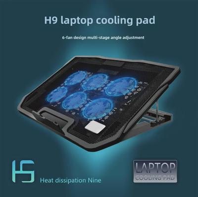 Nosi H9 USB-Lüfter-Laptopständer mit 6 leisen Lüftern